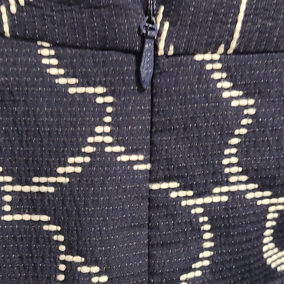 Pink Tartan Navy and White pattern skirt w/pockets - Picture 5 of 8